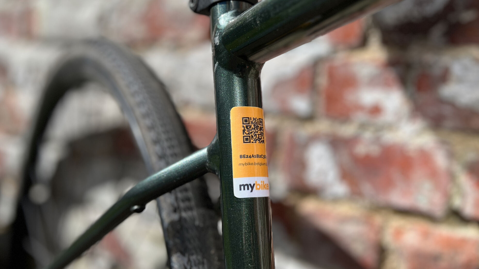 Fiets met Mybike-sticker